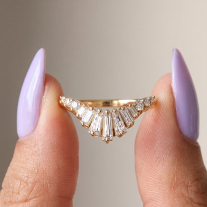 chevron wedding band ​

