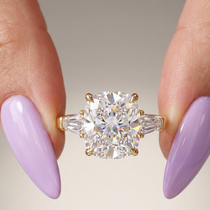cushion cut diamond engagement ring​

