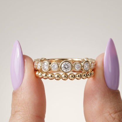 bezel set oval engagement ring​

