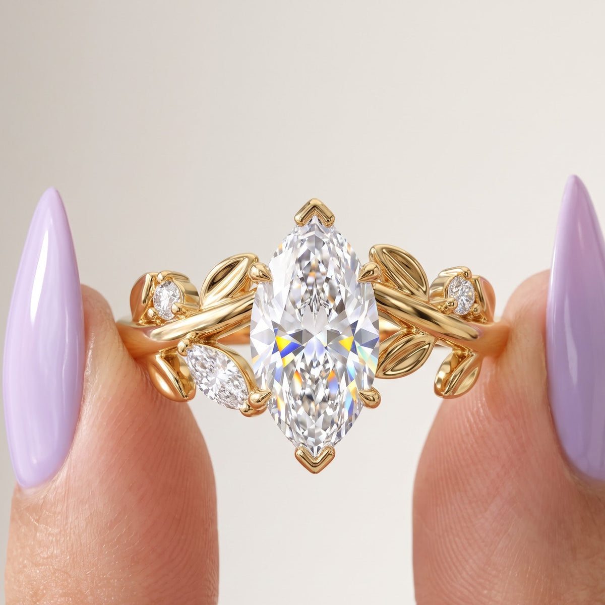 marquise diamond wedding ring​

