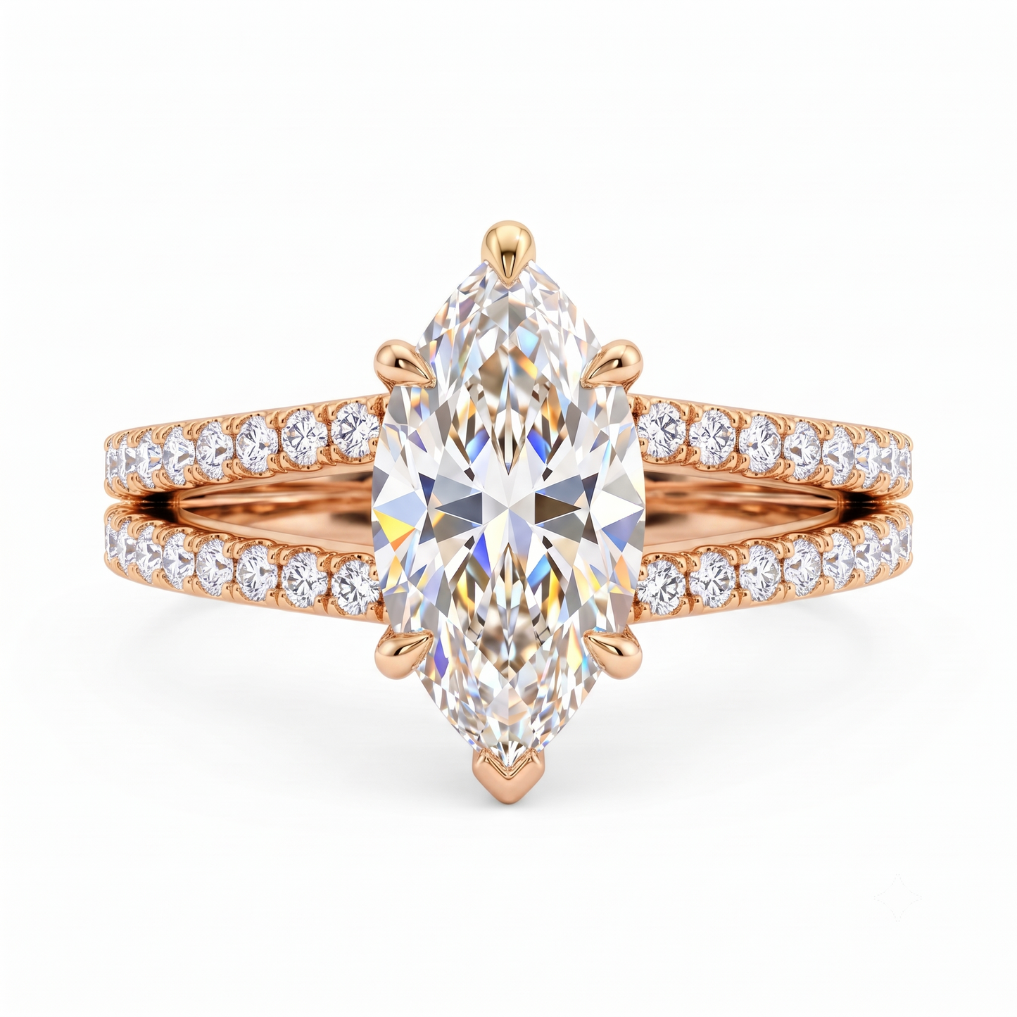 4.00ct Marquise cut Lab-Grown engagement ring