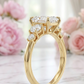radiant lab grown diamond ring