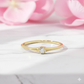 Minimalist Lab Grown Diamond Bezel Ring • 14K Gold Dainty Solitaire Ring