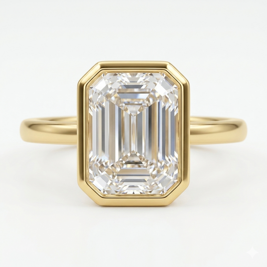 1.50Ct Emerald Cut Solitaire Engagement Ring