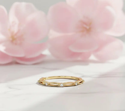  Floral Band  Ring