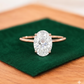 2.614 ct Oval Lab grown Diamond solitaire Engagement Ring