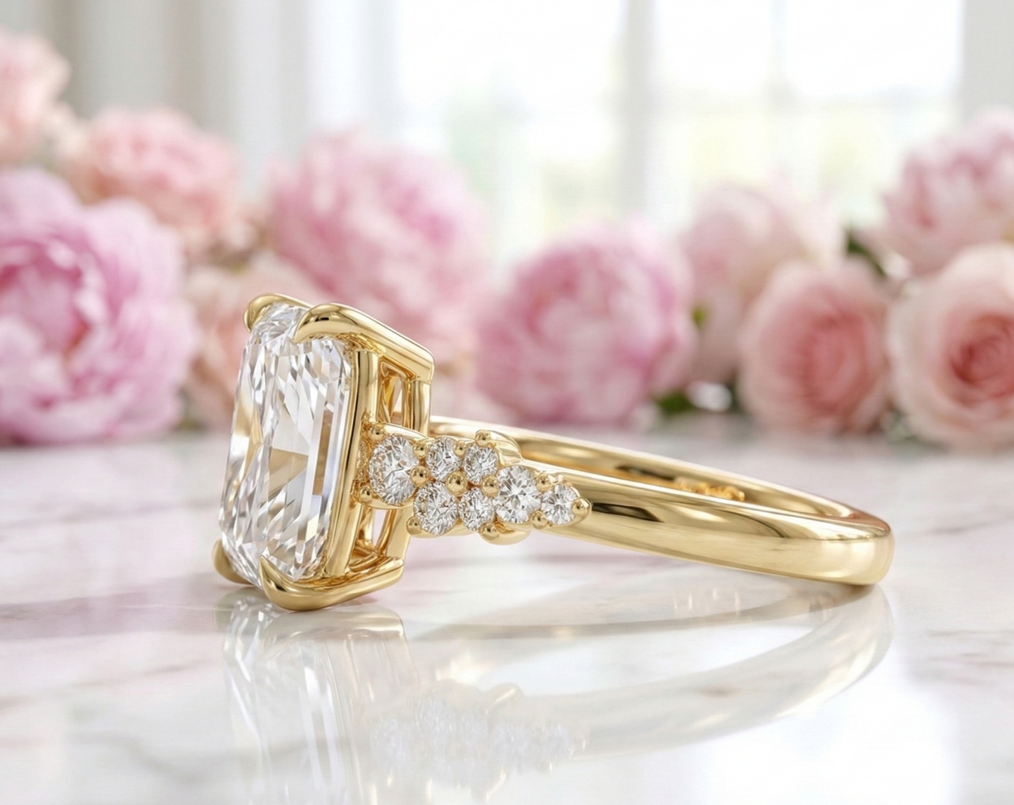 radiant cut diamond engagement rings