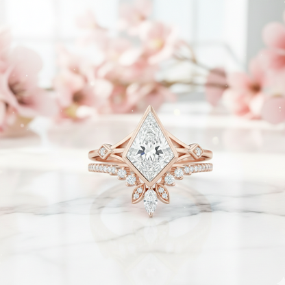 1.860ct Kite Cut Lab-Grown Engagement Ring
