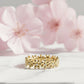 14K Gold  Dainty Daisy Lab Grown Eternity Band