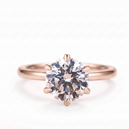2.00ct Round Cut Solitaire Lab-Grown Engagement Ring