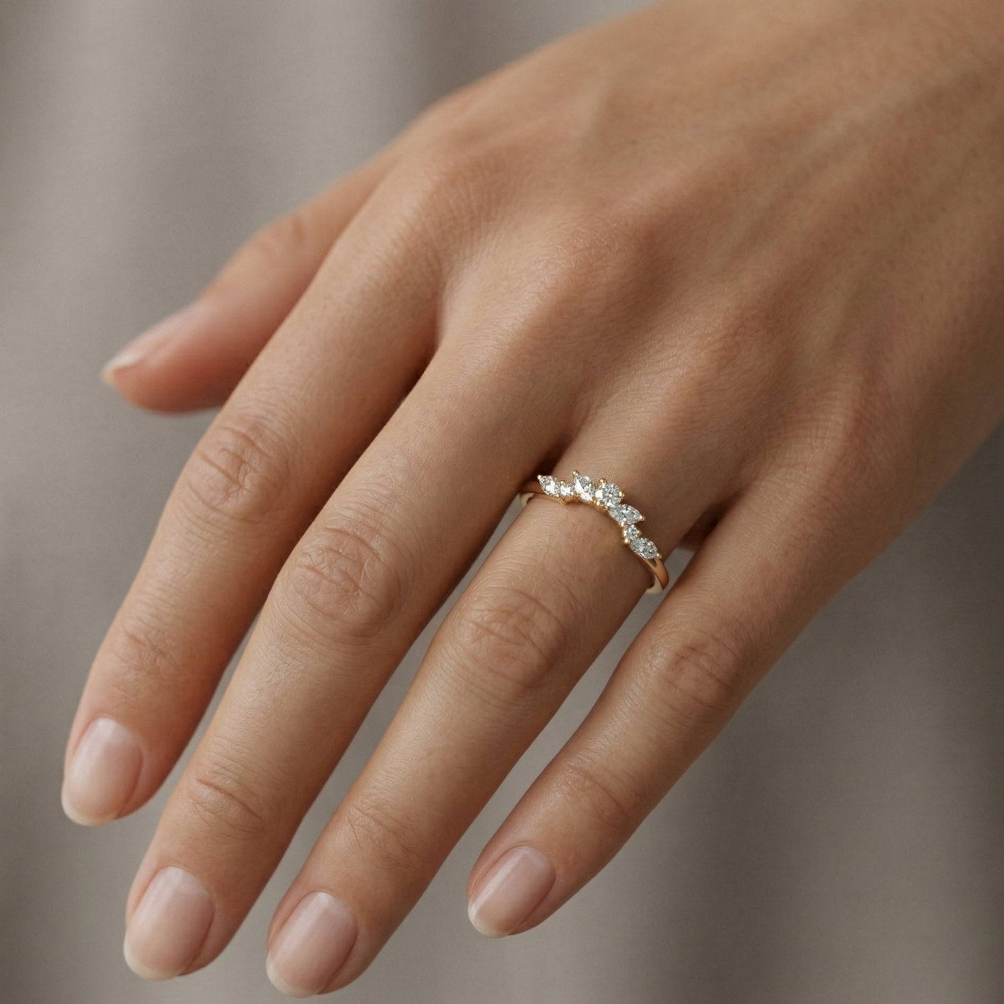 marquise solitaire diamond ring​

