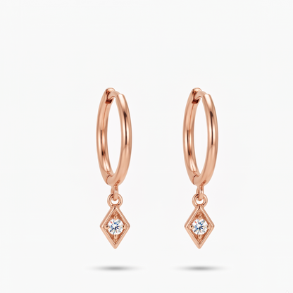 dangle hoop earrings​

