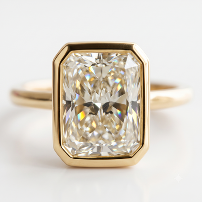 3.00ct Radiant Cut Lab-Grown Solitaire Ring