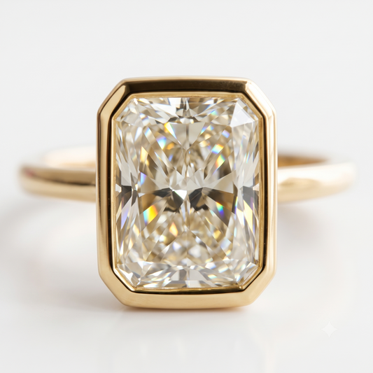 3.00ct Radiant Cut Lab-Grown Solitaire Ring