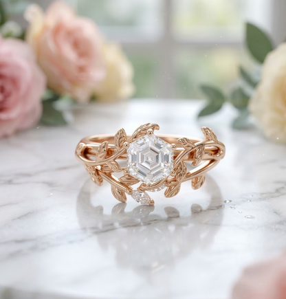 hexagon engagement rings​

