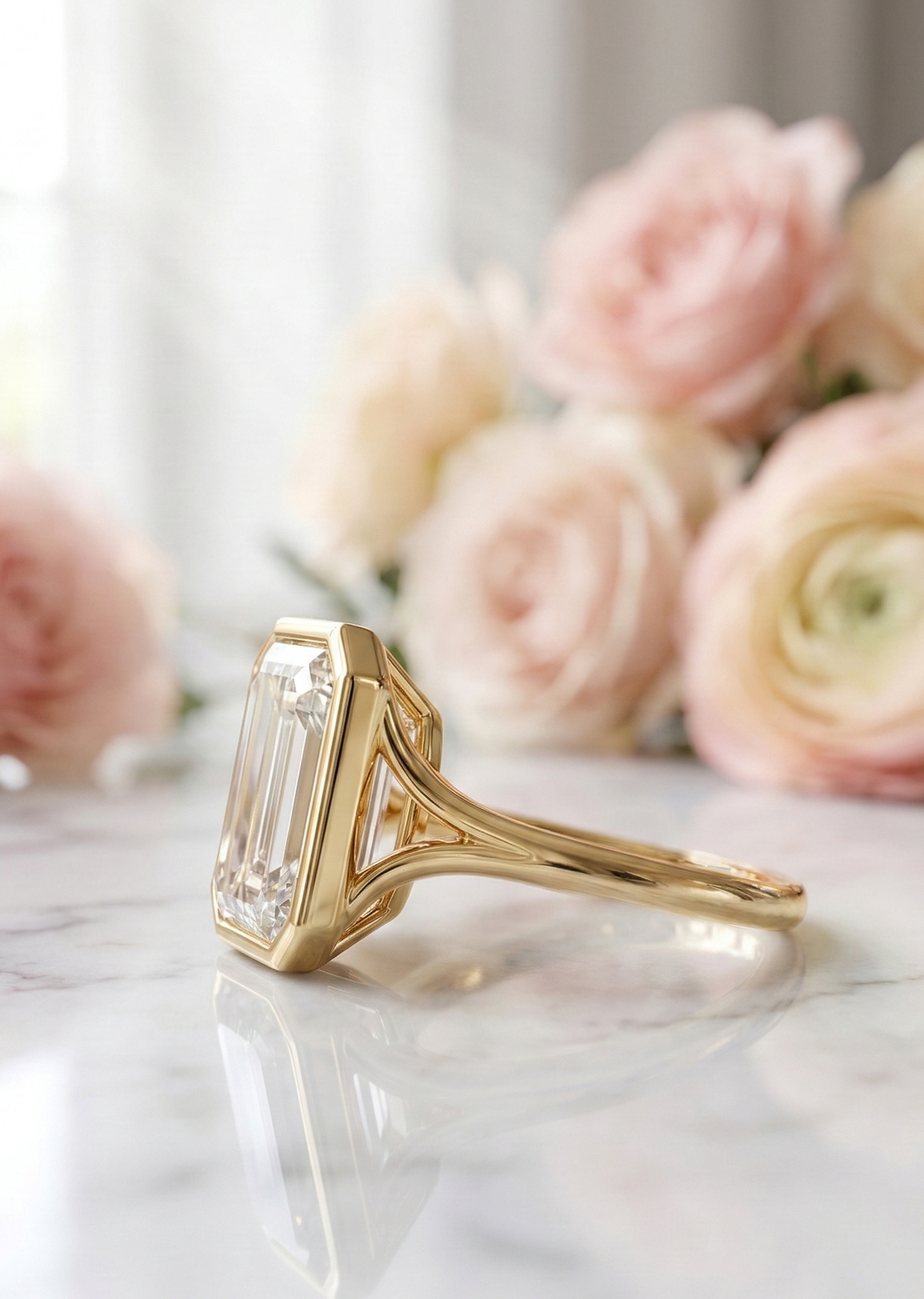 emerald cut diamond engagement rings​

