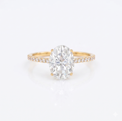 2.68 ct Oval Lab-Grown Diamond Engagement Ring – Ethical Luxury