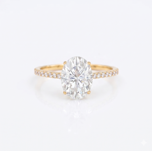 2.68 ct Oval Lab-Grown Diamond Engagement Ring – Ethical Luxury