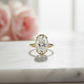 1.50CT Oval Cut Lab-Grown Engagement Ring – 14K Gold Solitaire Ring