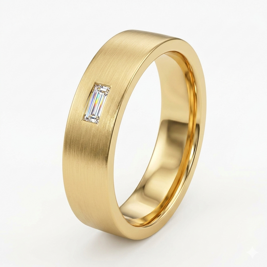0.300ct Baguette cut Lab-Grown Ring Band