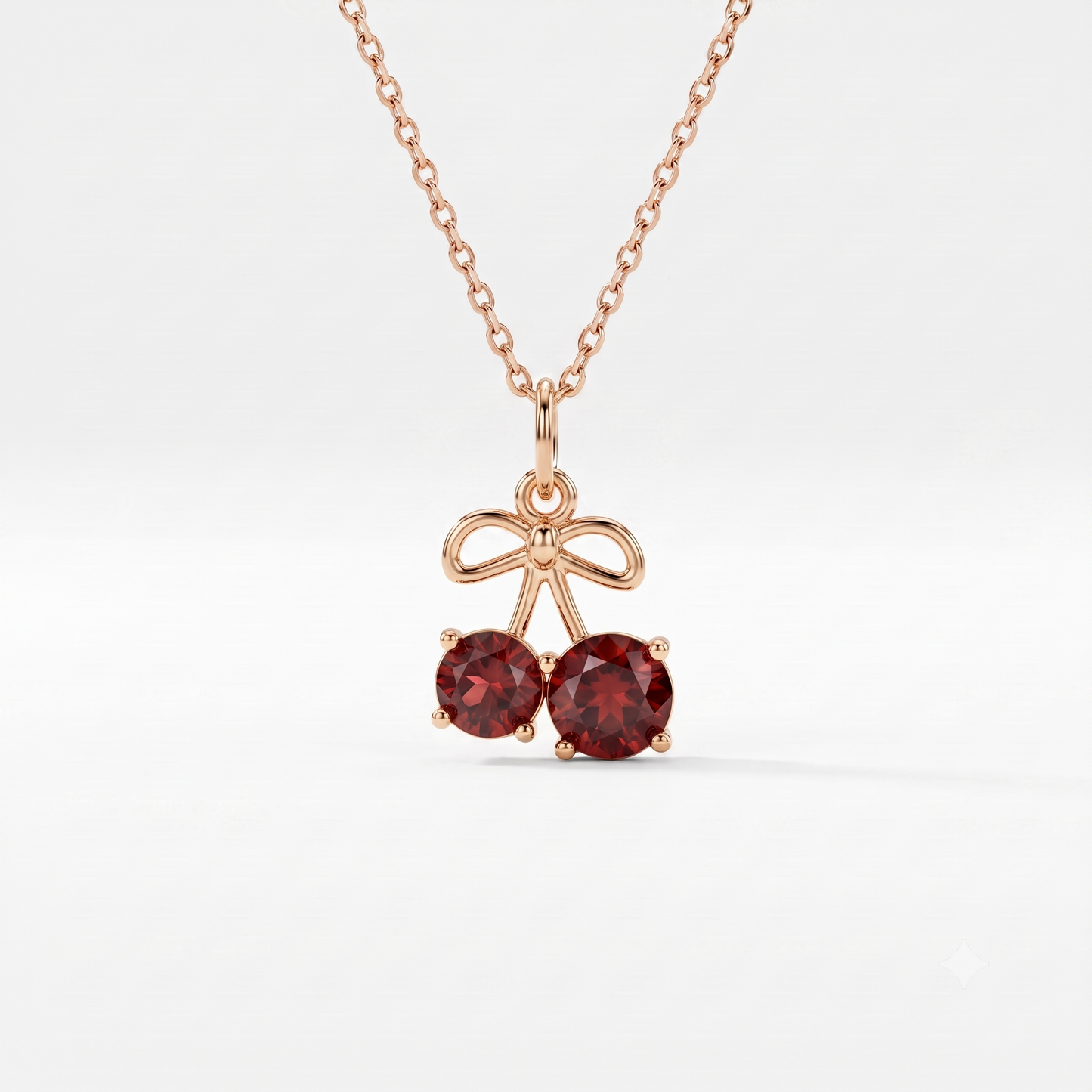 1.500ct Cherry Lab Grown Diamond Pendant Necklace