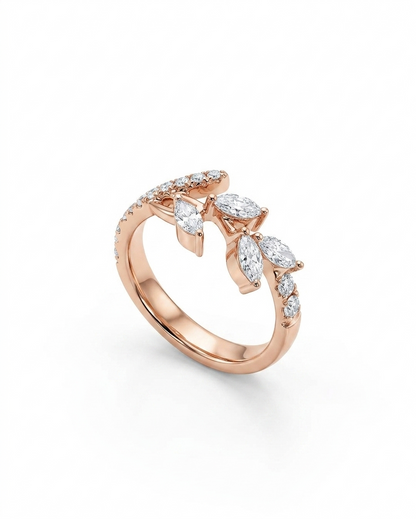 0.600ct Half Eternity Marquise Lab-Grown Wedding Band