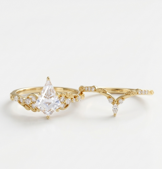 kite cut diamond engagement ring​

