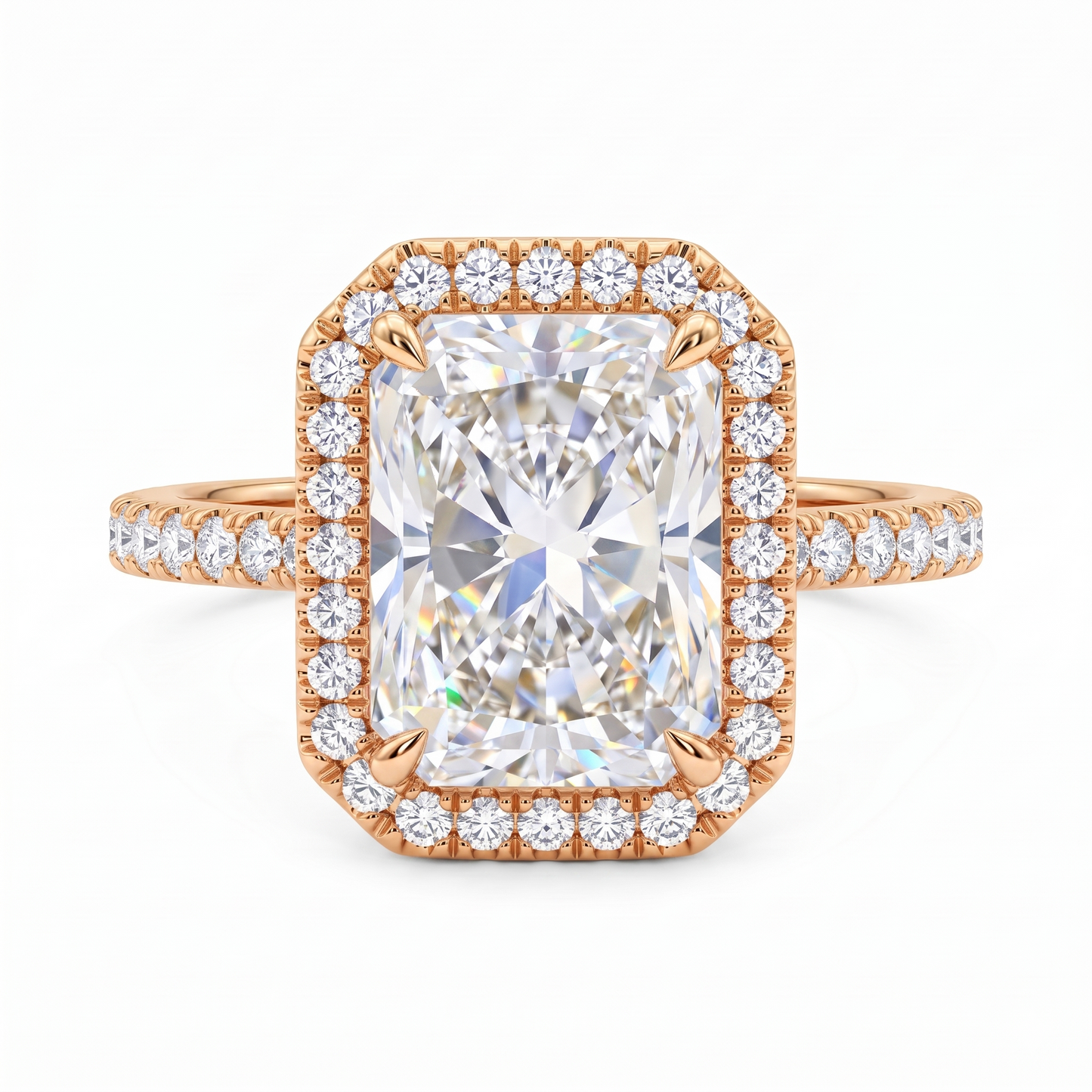2.00tw Radiant cut Lab-Grown engagement ring