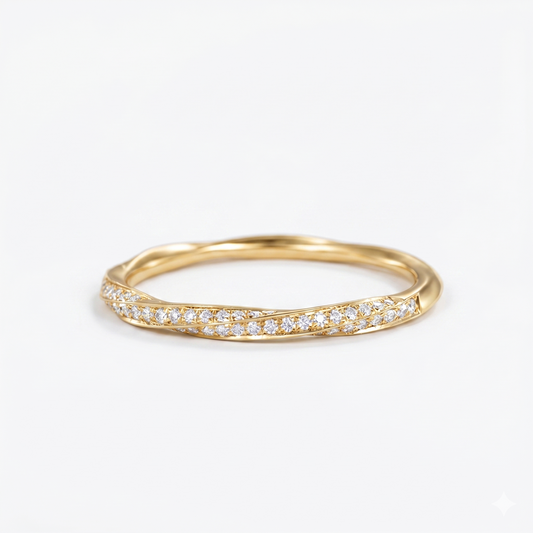 0.300ct Twist Lab-Grown Ring Band