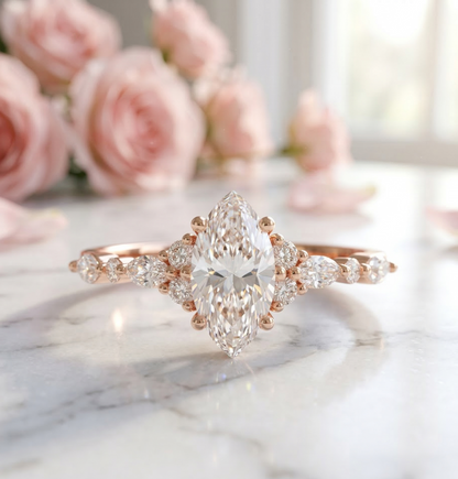 0.710ct Marquise Lab Grown Diamond Solitaire Engagement Ring