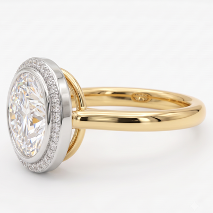 halo ring with round diamond​

