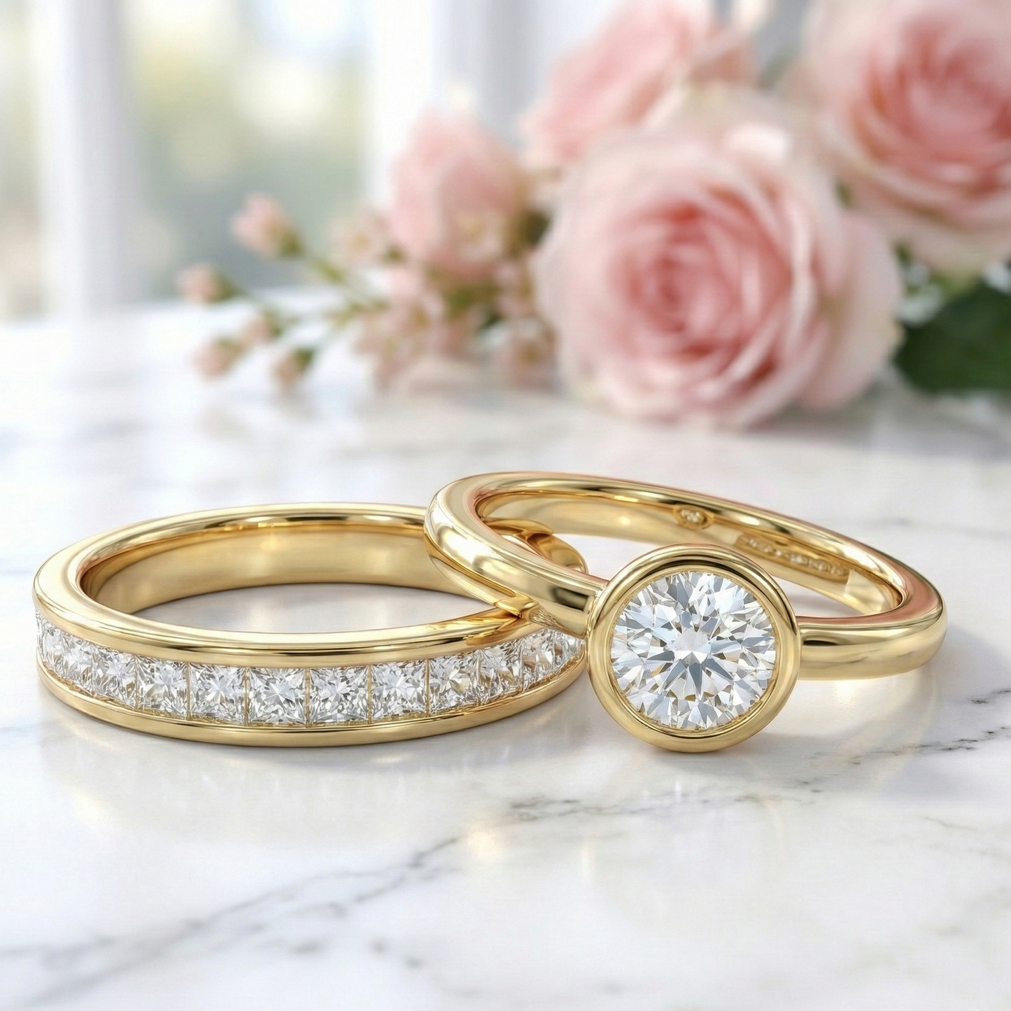 moissanite wedding bands​