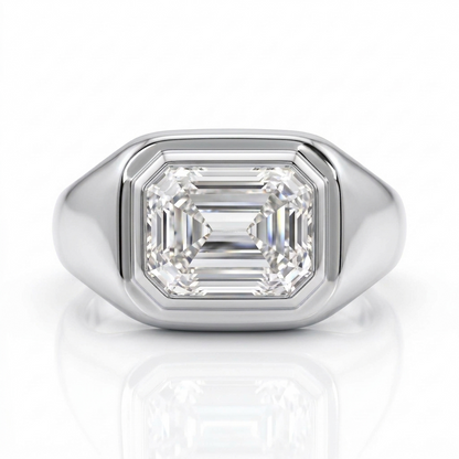 3.00tw Emerald Cut Lab-grown Solitaire Ring