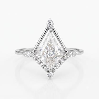 1.700ct Vintage Kite-Cut Lab-Grown Diamond Engagement Ring