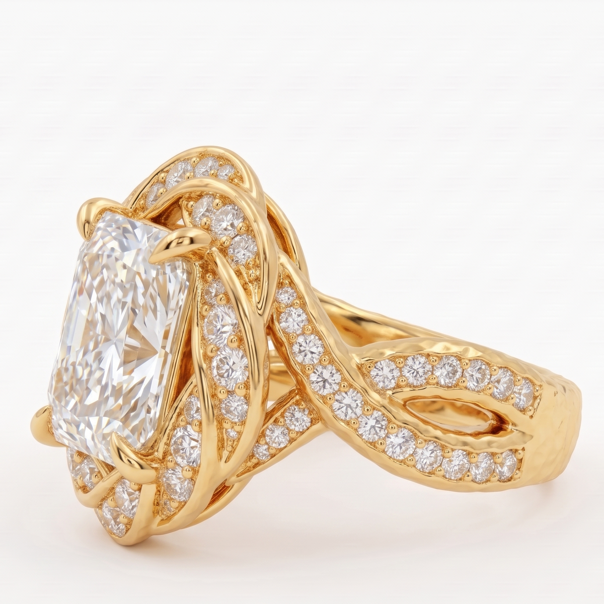 diamond engagement rings radiant cut​

