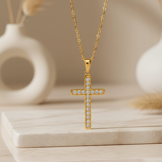 cross pendant moissanite​

