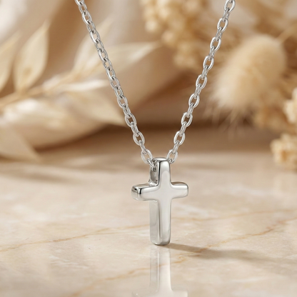 dainty cross necklace for women