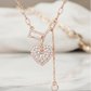 0.40 Ct Lab Grown Diamond Heart Necklace – Gold Y Lariat