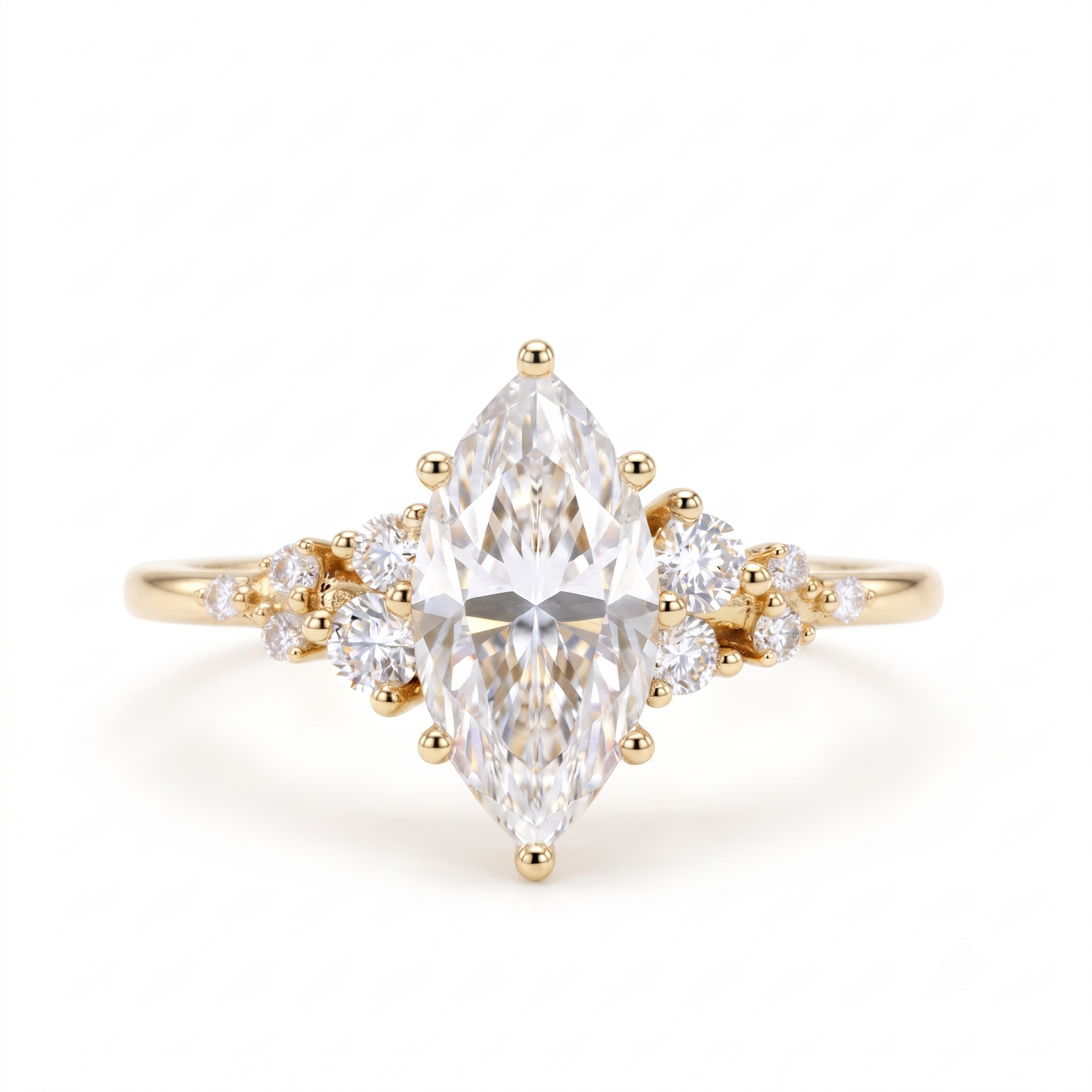 2.16 Ct Marquise Lab Grown Solitaire Engagement Ring