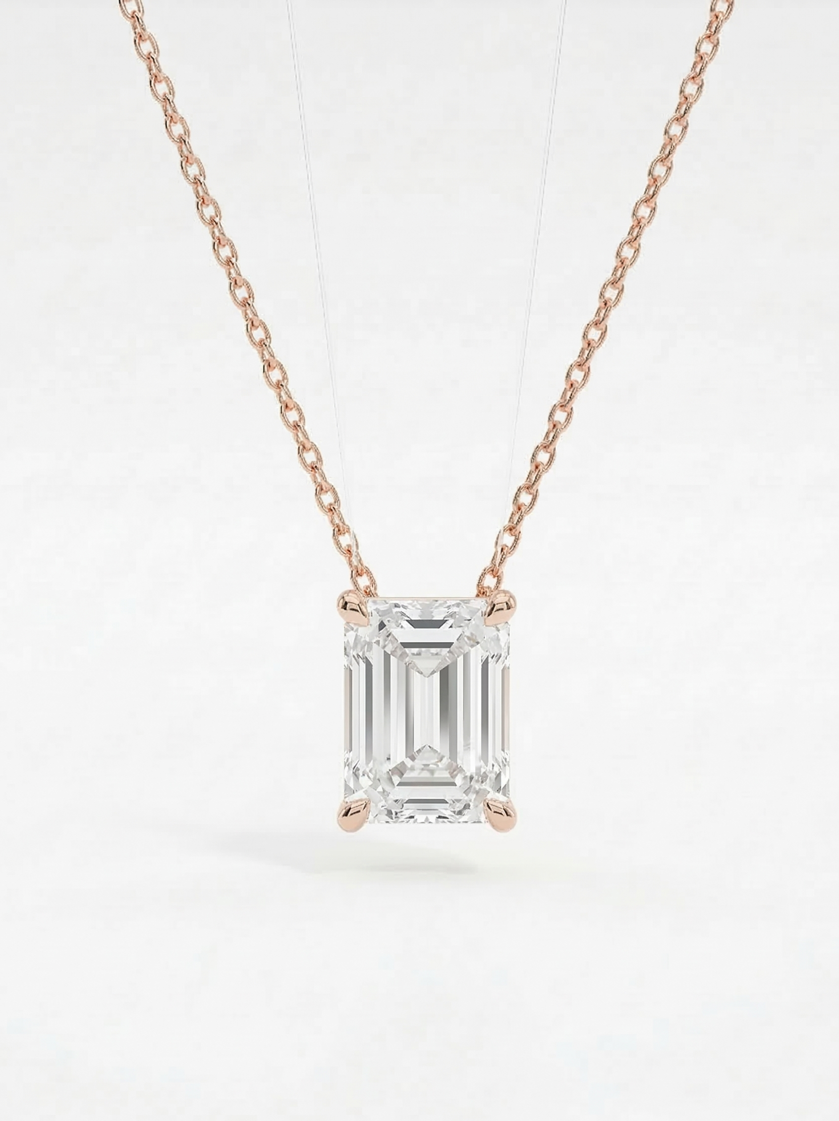 emerald and diamond necklace​

