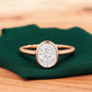 1.25 Ct Oval-Cut Lab Diamond Ring – Rose Gold Solitaire Elegance