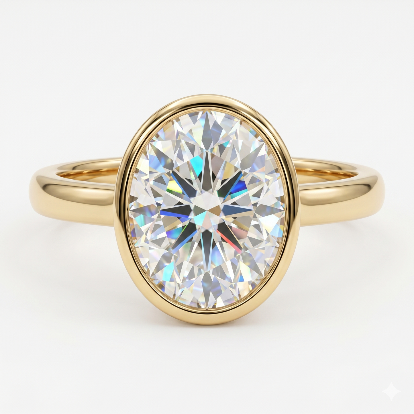 Oval Cut Solitaire Lab-Grown engagement ring
