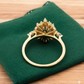 1.220ct Oval Lab Grown Diamond Engagement Ring • Vintage Rose Gold Art Deco Marquise Cluster Bridal Ring