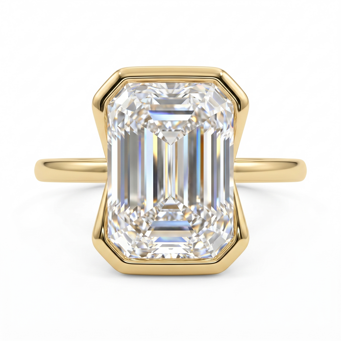 1.50Ct Emerald Cut Solitaire Engagement Ring