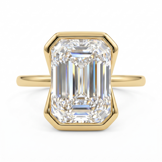 1.50Ct Emerald Cut Solitaire Engagement Ring