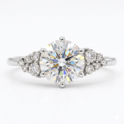 1.14 ct Round Lab-Grown Diamond Engagement Ring – Yellow Gold