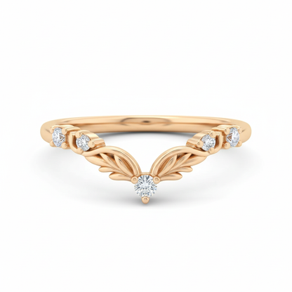 curved wedding ring