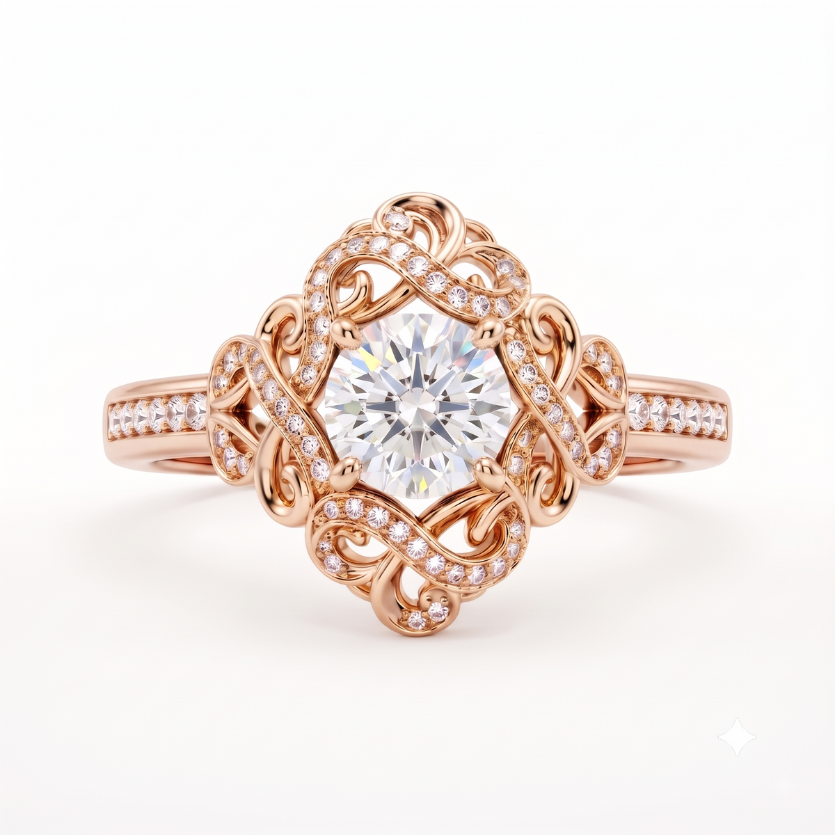 vintage gold engagement ring