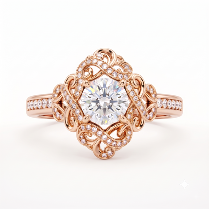 vintage gold engagement ring