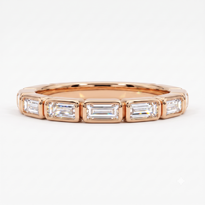 wedding bands with baguette diamonds​

